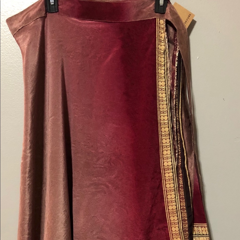 Earth Bound wrap around boho skirt